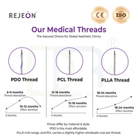 Fil tenseur mono-épine R PDO/PCL/PLLA coréen 26/29G 38mm ISO/CE pour la formation en esthétique et le lifting du visage – OEM/ODM disponible