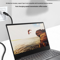 Kabel USB-C ke C-C 100W PD 5A 3m USB 3.2 Gen 2 Transfer Video & Data 4K untuk Pemindai Barcode/VR/MacBook/Laptop
