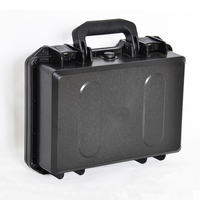Boîte à outils en mousse étanche IP67, mallette de rangement en plastique dur noir de qualité supérieure avec poignée