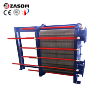 Échangeur de chaleur à plaques en acier inoxydable personnalisable ZASOM, condenseur, refroidissement par eau 3m/s, pression 4,0 MPa, -20°C +300°C, énergie