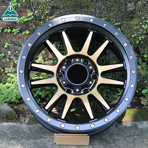 <strong>17</strong> <strong>Inch</strong> Black Machine Face Wholesale Suv 6x139.7 Offroad Alloy Wheels <strong>Rims</strong> 6 Holes for Sale - Product Image 6