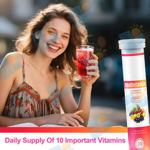 Tableta Efervescente Multivitamínica Diaria con Sabor Natural de Marca Privada SUNI OEM/ODM, con Vitamina C y <span class=keywords><strong>Complejo</strong></span> <span class=keywords><strong>B</strong></span> para el Apoyo Inmunológico - Product Image 2