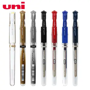 정통 일본 Uni-ball Signo Broad Um-153 젤 펜 1.0 Mm 블루/블랙/레드/화이트/실버/골드 사무용품 쓰기