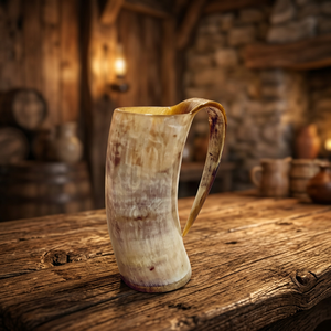 Mug en corne artisanal de haute qualité, écologique, design moderne, résistant au lave-vaisselle et au micro-ondes, boîte cadeau - Product Image 1