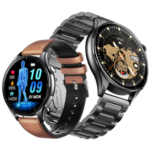 Montre connectée ET458 avec lampe de poche, ECG, surveillance de la température corporelle, suivi du sommeil, suivi sportif, écran AMOLED - Product Image 1