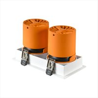 Spots encastrés d'intérieur, spot de plafond AC220V (±10%) 12W 2*12W anti-éblouissement COB, spot de plafond LED pour salon