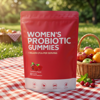 Gummies Probiotiques Sans Sucre pour Femmes en Gros, Formule 3-en-1 avec Prébiotiques pour la Santé Féminine