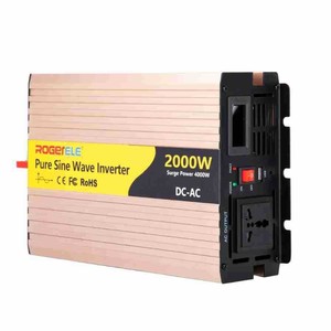 Inversor Rep de 2000W, 12V 24V 48V a 220V Monofásico, Fuente de Alimentación para Vehículos con Ventilador Inteligente - Product Image 2