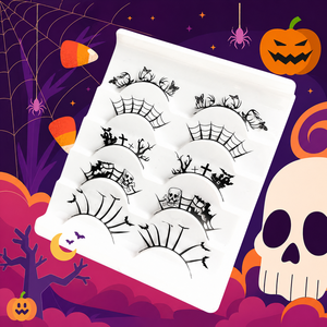 Faux cils en papier découpé pour Halloween, cils 3D personnalisés de haute qualité, vente en gros de faux cils décoratifs pour cosplay et fêtes - Product Image 6