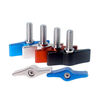 Vis à molette réglable en alliage d'aluminium multicolore M4 x 10 mm pour trépied d'appareil photo, boulon d'aileron de verrouillage, poignée de dégagement rapide, fixation