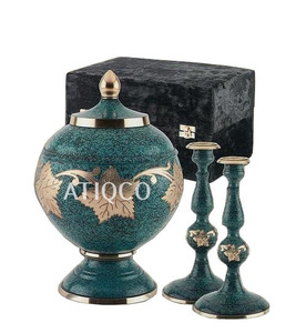 โกศบรรจุอัฐิทองเหลืองแท้ Atiqco รุ่นขายดี สไตล์อเมริกัน สำหรับผู้ใหญ่ ของใช้ในงานศพที่มีเอกลักษณ์ ดีไซน์ทันสมัย สวยงาม - Product Image 1