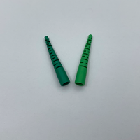 Manchon de protection SC 0,9 mm pour connecteur SC, manchon de protection pour fibre optique 34 mm en PVC, pièces de rechange vertes