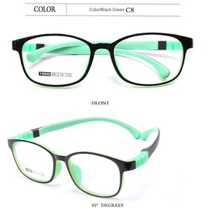 All'ingrosso Unisex TR90 Memory glass Frame coreano Ultra Light Blue ottico miopia Eye Frame per bambini - Product Image 4