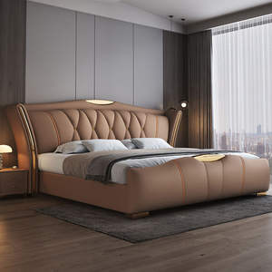 Letto Singolo Moderno di Lusso con Struttura in Legno e Ecopelle, Comodo con Vano Contenitore, Arredamento per Camera da Letto per Adulti - Product Image 2