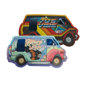 Biểu Tượng Tùy Chỉnh Holographic Nhựa Cail Bao Bì Độc Đáo Đặc Biệt Có Hình Dạng <span class=keywords><strong>Pouch</strong></span> 3.5G 14G 28G 1lb Phẳng Chết Cắt Zip Khóa 3.5 Mylar Túi - Product Image 3