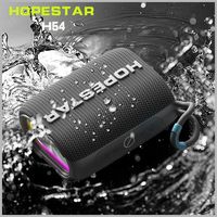 Enceinte Bluetooth Mini Hopestar H54 5W, Étanche IPX7, Lumière LED Pulsée, Appairage TWS, Radio FM, Audio Portable de Poche pour l'Extérieur