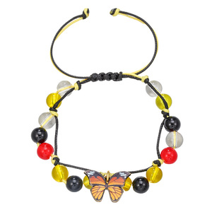 Butterfly Beaded <b>Bracelet</b> Colorful <b>Crystal</b> Zinc Alloy Women's Jewelry Gift Fashion Accessory - Product Image 5