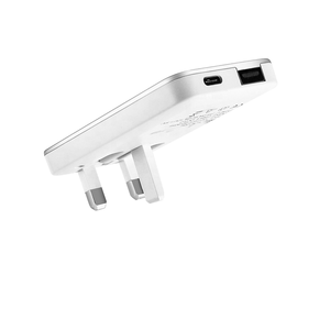 Cargador de Viaje Delgado de 3 Pines para Reino Unido, Adaptador de Pared USB Tipo C de Carga Rápida <span class=keywords><strong>Gan</strong></span> para iPad y iPhone - Product Image 1
