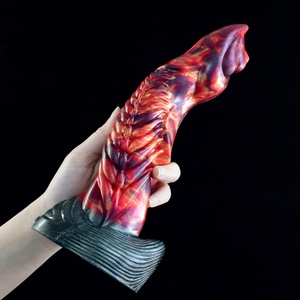 NNSX Dildo Curvo de 23 cm con Diseño Alienígena, Fantástico Dildo de 9 Pulgadas con Fuerte Succión para Mujeres Adultas, Juguetes Sexuales Eróticos - Product Image 6