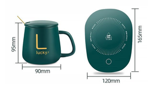 Juego de Tazas Eléctricas Portátiles de Cerámica con Temperatura Constante USB OEM, Posavasos con Termostato de 55 Grados, 350 ml, Regreso a Clases - Product Image 6