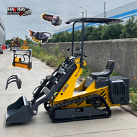 Livraison gratuite de la petite chargeuse à chenilles T390 Logistics Warehouse Material Handling Wheeled Loader Livré avec une garantie d'un an
