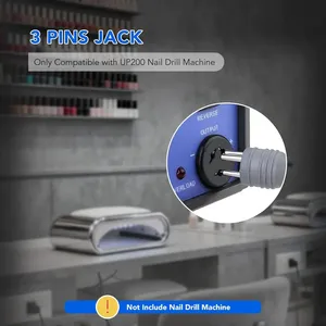 Pièce à main professionnelle pour ponceuse à ongles électrique UP200, 35000 tr/min, pièce de rechange pour lime à ongles électrique, 3 broches, outil de manucure et nail art - Product Image 6