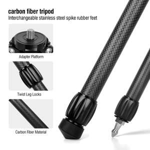 Nuevo soporte de fotografía multifuncional en línea fotografía profesional necesario trípode de fibra de carbono ultraligero negro - Product Image 3