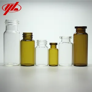 GMP Certified Clear Or Amber Pharmaceutical Tubular Glass Vials Bottles 3ml 6ml 10ml 15ml 30ml