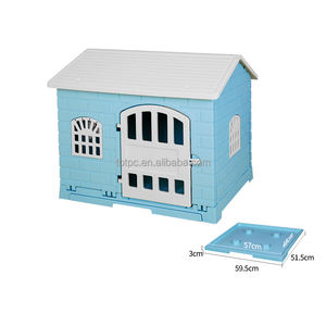 Casa per animali in plastica con tetto per cani di piccola taglia media per uso interno ed esterno - Product Image 3