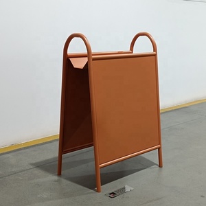 Letrero de doble cara con marco metálico en forma de A para exteriores, soporte para acera, publicidad para tiendas y negocios - Product Image 2