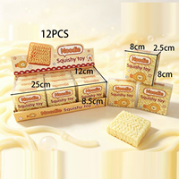 Jouet à presser en forme d'arachide, croustillant et moelleux, à récupération lente, rempli de son et de texture croustillante, pour soulager le stress et l'anxiété chez les adultes