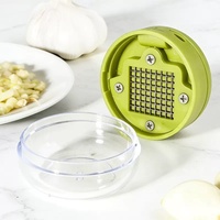 Presse-ail manuel en plastique, hachoir portable multifonctionnel, mini-coupe-légumes, trancheuse, broyeur, gadget de cuisine pour oignon