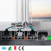 Puerta Corredera Ultra Delgada para Villa Moderna con Acabado de Alta Calidad, Doble Acristalamiento de Aluminio para Eficiencia Energética