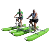 Hailebao Bateau à pédales gonflable pour 2 personnes avec cadre en alliage d'aluminium, jaune, sport nautique d'extérieur