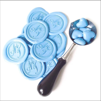Cire décorative Autocollants pour timbres à sceller avec logo personnalisé Cire à cacheter adhésive colorée