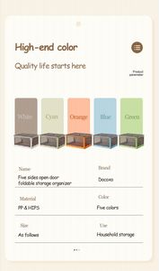 Hộp Đựng Bằng Nhựa Ngoài Trời 30L 45L 65L 90L 130L Hộp Gấp Cắm Trại Có Ròng Rọc Đáy - Product Image 5