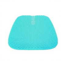 Coussin de siège ergonomique en gel alvéolé Vmingo, vert aqua, 46x39cm |   Antidérapant et respirant |   Douleur sciatique/du coccyx/du bas du dos