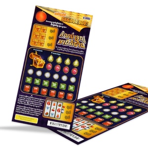 Custom <b>Paper</b> Digital Printing OEM Matte Lamination Professional Lottery Card Tickets for Retail Promotions and Events - Product Image 1