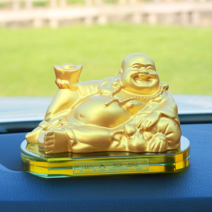 Maitreya Buddha <b>Car</b> Perfume Gold Plated 5-10ml Seating <b>Fragrance</b> <b>Diffuser</b> Auto Accessory - Product Image 2