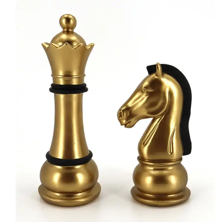 1 peça decoração de arte de cabeça de cavalo xadrez