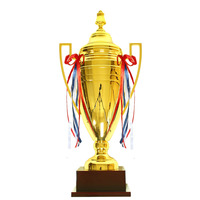 Conception de trophées personnalisés 69cm 60cm 56cm, Grandes coupes internationales en métal, Grandes coupes de football