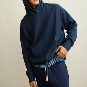 Sudadera con capucha de diseño elegante, estilo playero, con bolsillos, personalizada, de felpa suave de algodón. - Product Image 1