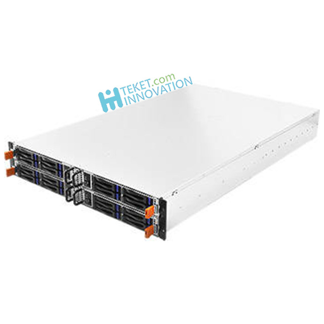 For ASRock Rack Server Barebone 2U4N-F 2U4N-FC621-M3 2U4N-FC622 2U4N-FROME-M3 2U Chassis with 4 Nodes Support 16x 2.5 HDD 1200W