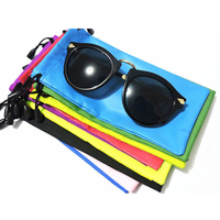Pochette en microfibre souple avec cordon de serrage pour lunettes de soleil sac avec logo personnalisé sacs-cadeaux