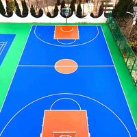 Terrain de basket Kimchi en caoutchouc Performance résistant aux UV Matériau de peinture de sol en caoutchouc liquide Silicone Pu Terrain de sport