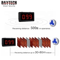 Système de téléavertisseur sans fil Daytech pour restaurant, montre-récepteur multifonction pour serveur, étanche, trois boutons
