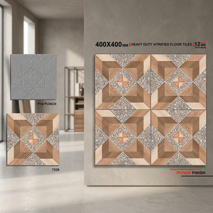 Carreaux de sol extérieur en porcelaine émaillée numérique de qualité A, style brique de ferme, 40x40 cm (16x16 pouces) - Product Image 4