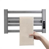 Radiateur Chauffe-Serviettes Électrique 2-en-1 avec Minuteur pour Salle de Bain et Usage Domestique