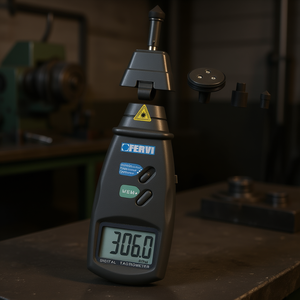 Tachymètre numérique Fervi à contact optique, affichage 306.0 - Product Image 3