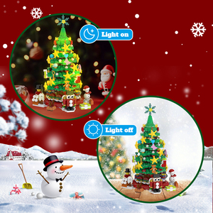 Cayi Hot Cây giáng sinh xây dựng khối bộ với LED ánh sáng giáng sinh trang trí Giáng sinh vui vẻ đồ chơi giáng sinh món quà giáng sinh cho trẻ em - Product Image 6